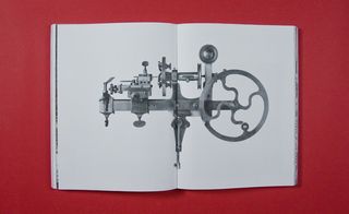 Photograph of a machine in a book