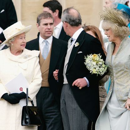 Camilla Parker-Bowles on her 2005 wedding day to Prince Charles