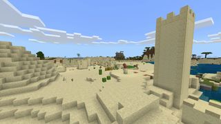 Minecraft desert village