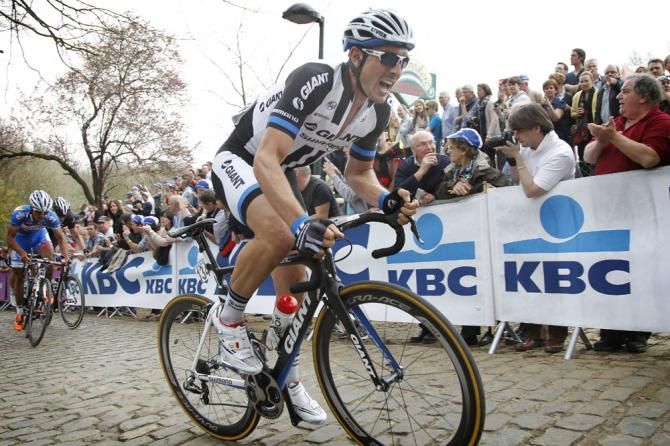 John Degenkolb (Giant-Shimano) en route to victory at Gent-Wevelgem