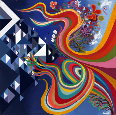 Painting by Braem titled Composition