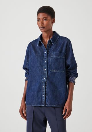 Sequin Detail Denim Shirt