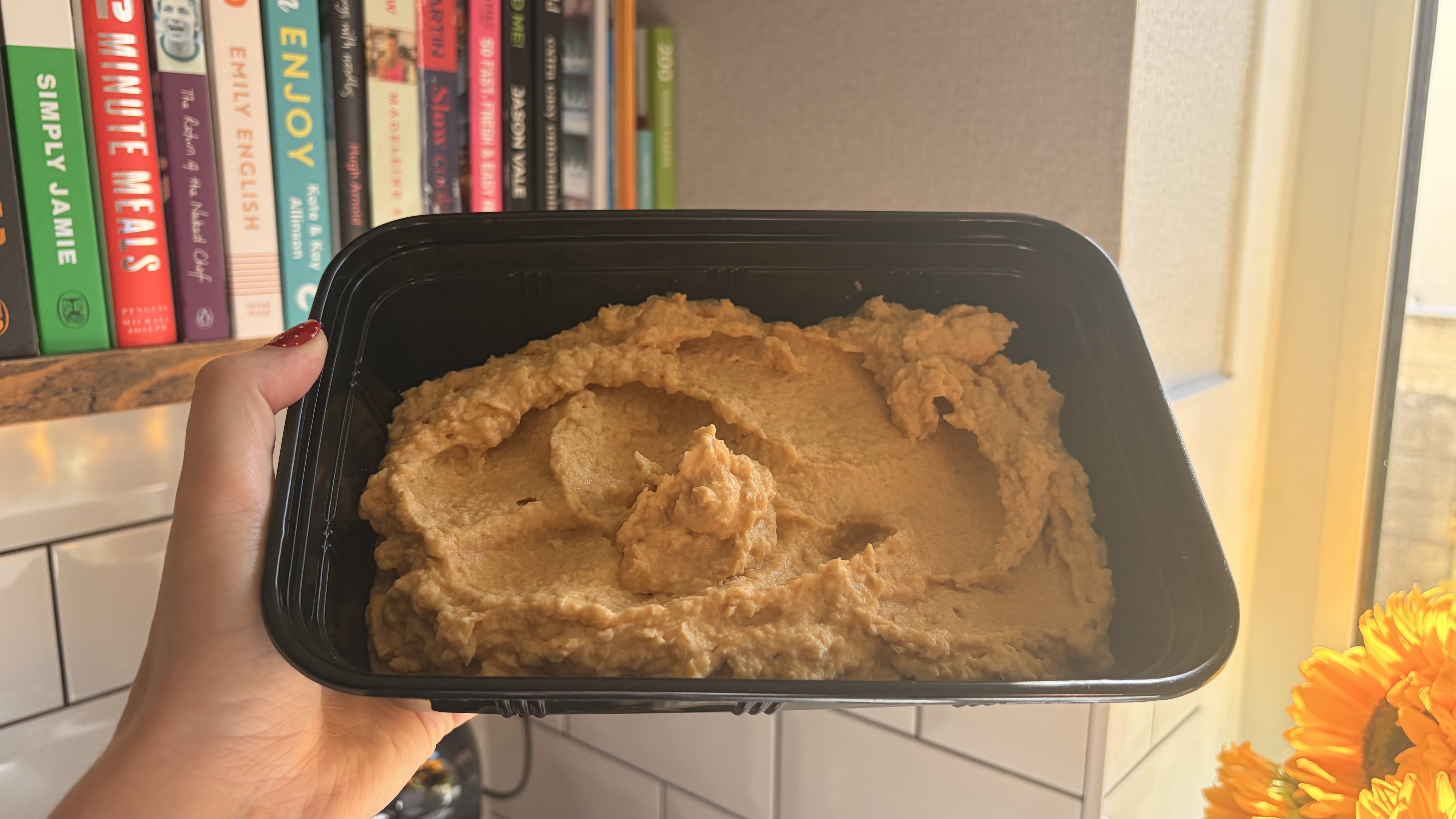 Hummus made using the Nutribullet Power Core
