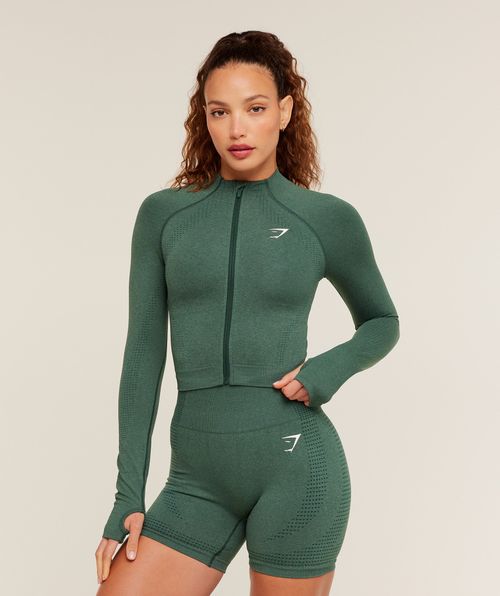 Vital Seamless Midi Zip 2.0 Pullover
