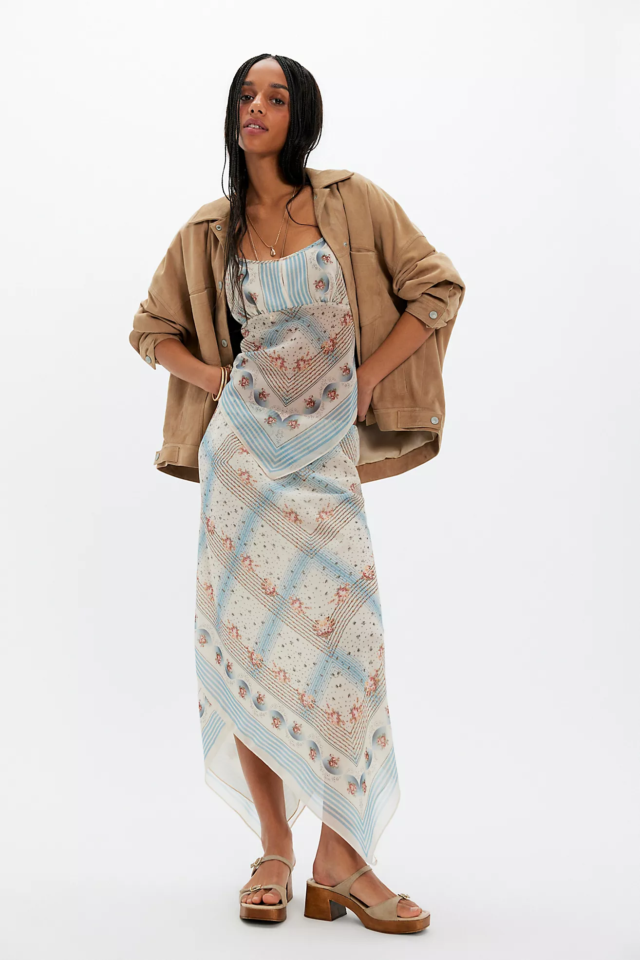 Anna Sui Heritage Scarf Midi Skirt Set