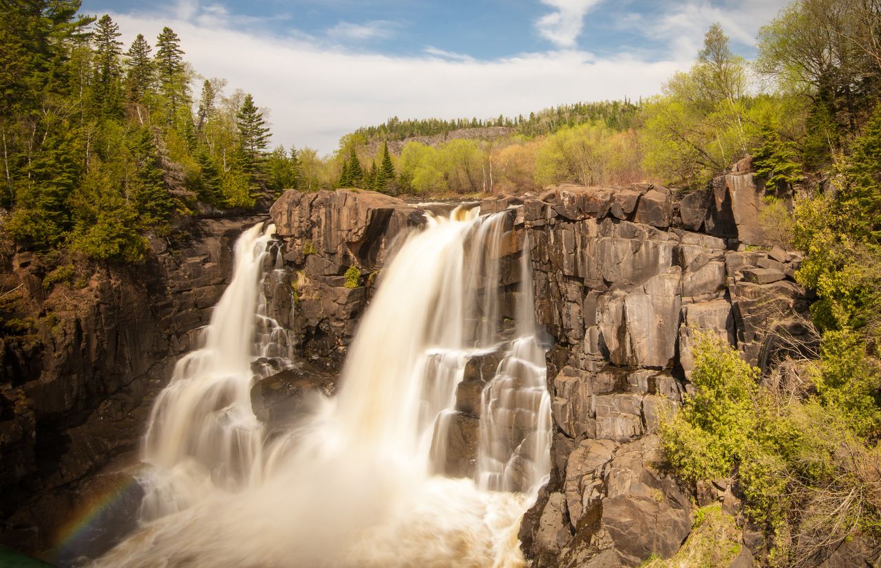 A waterfall.