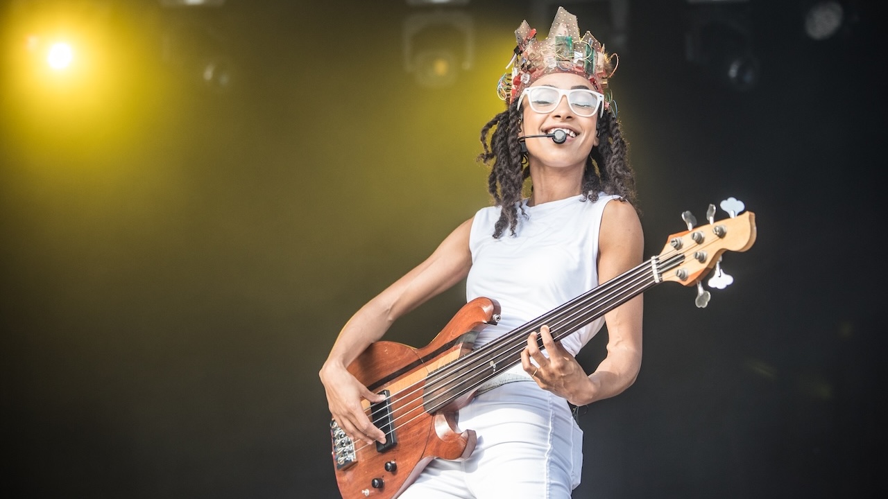 Esperanza Spalding performs in concert during day 1 of Festival Cru&amp;iuml;lla 2016 in Barcelona, Spain on July 8, 2016