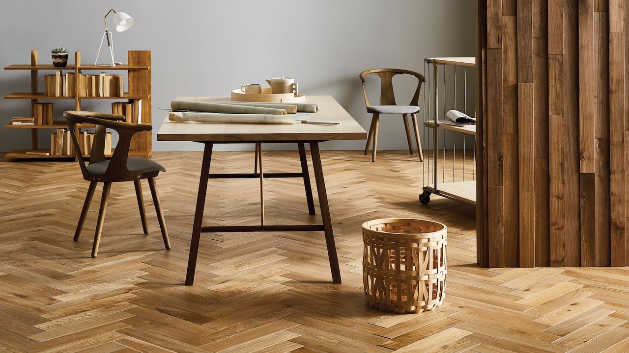 Parkhurst Herringbone flooring by Ted Todd