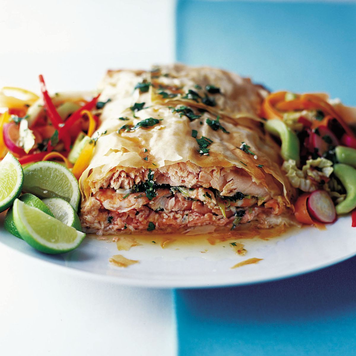 Filo Wrapped Oriental Style Salmon | Dinner Recipes | Woman & Home