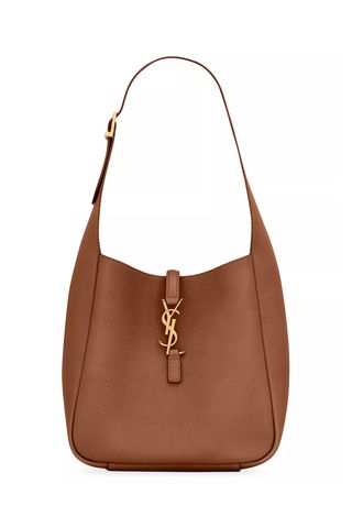 Small Le 5 A 7 Supple Hobo Bag in Smooth Leather