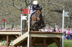 Aoife Clark and Master Crusoe at Badminton 2013