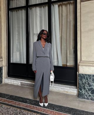 Aïda Badji wears a tailored look