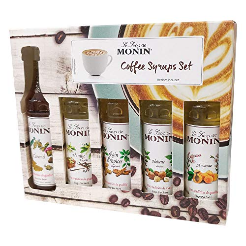 Monin Syrup Coffee &amp;amp; Cocktail Gift Sets 5x5cl (1 Monin Syrup Coffee)