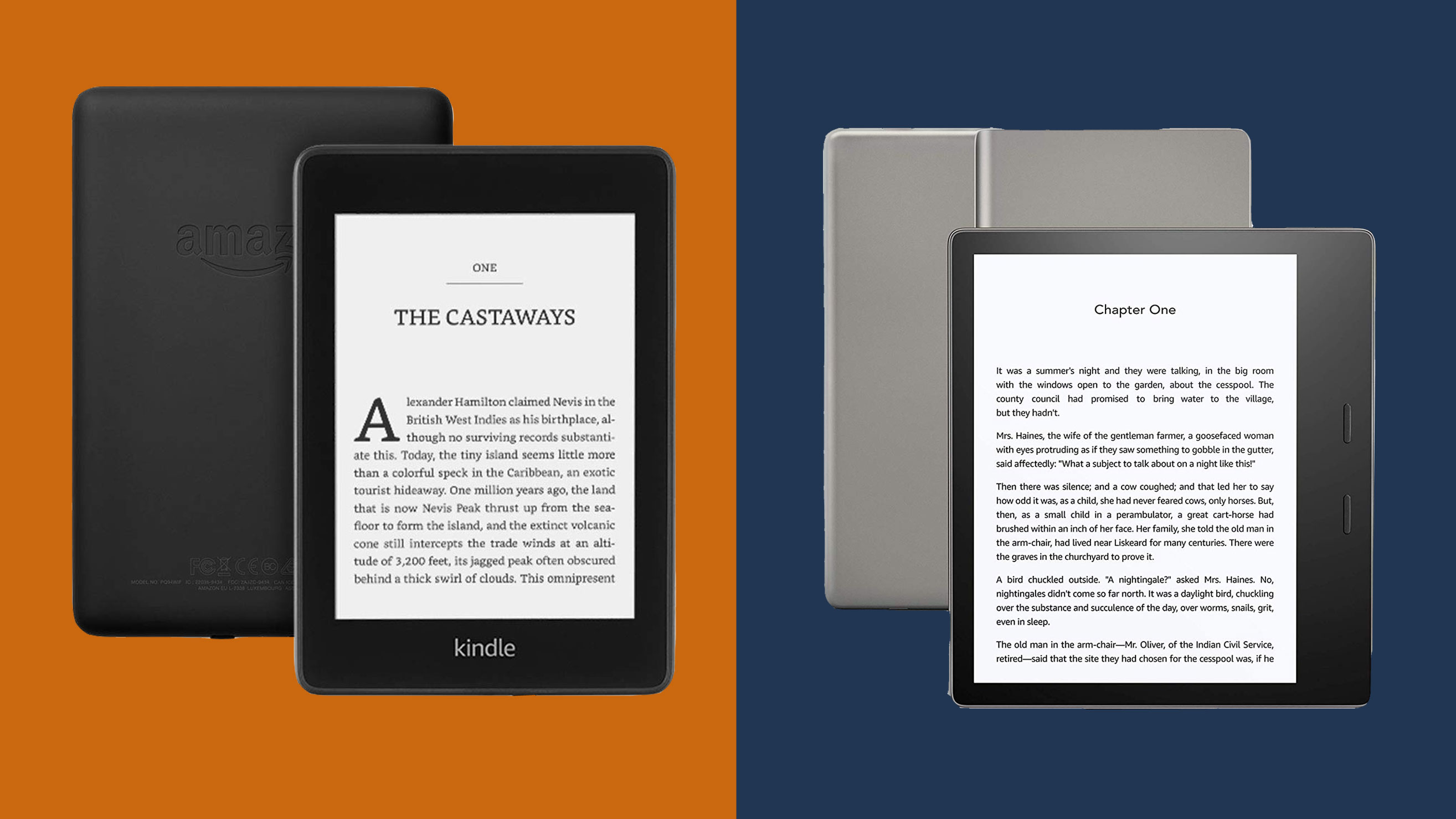 Amazon Kindle Paperwhite vs Kindle Oasis which Amazon ereader should