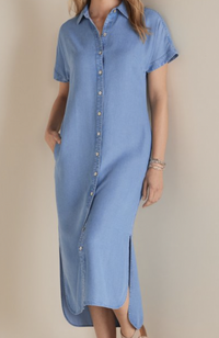 Je Veux Midi Shirtdress, $130 | Soft Surroundings