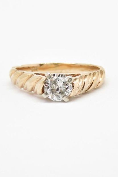 MagpieVintageJewelry Vintage 14k Gold .44 Carat Diamond Engagement Ring