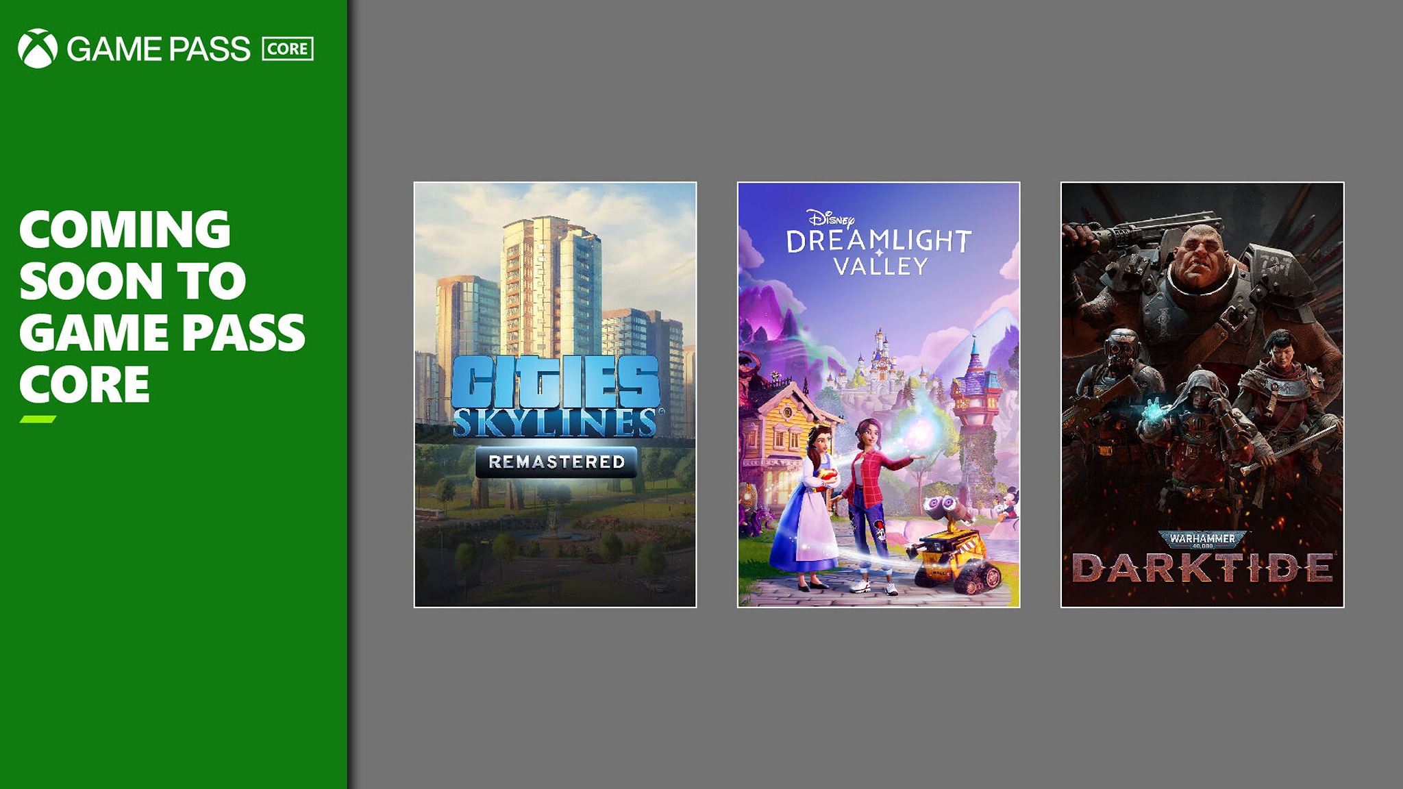 Promotional banner for games being added to Xbox Game Pass Core in September 2025