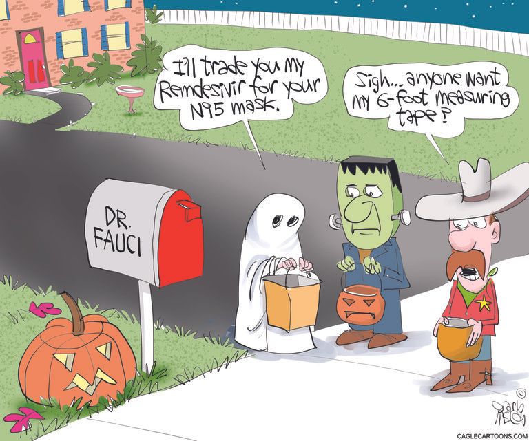 Editorial Cartoon U.S. Halloween COVID Fauci