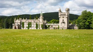 Balmoral Castle in Aberdeenshire, Scotland, where the Queen takes up summer residence