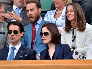 Pippa Middleton, James Middleton and Michelle Dockery