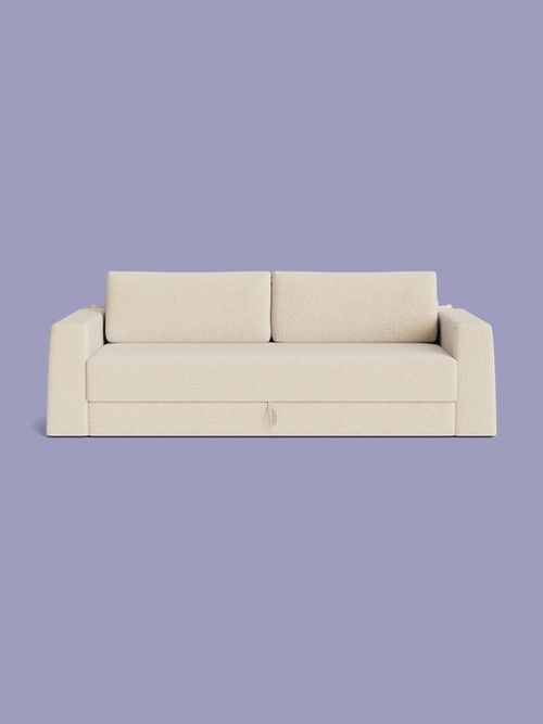 Rumi Textured Chenille Sofa Bed - Sandcastle