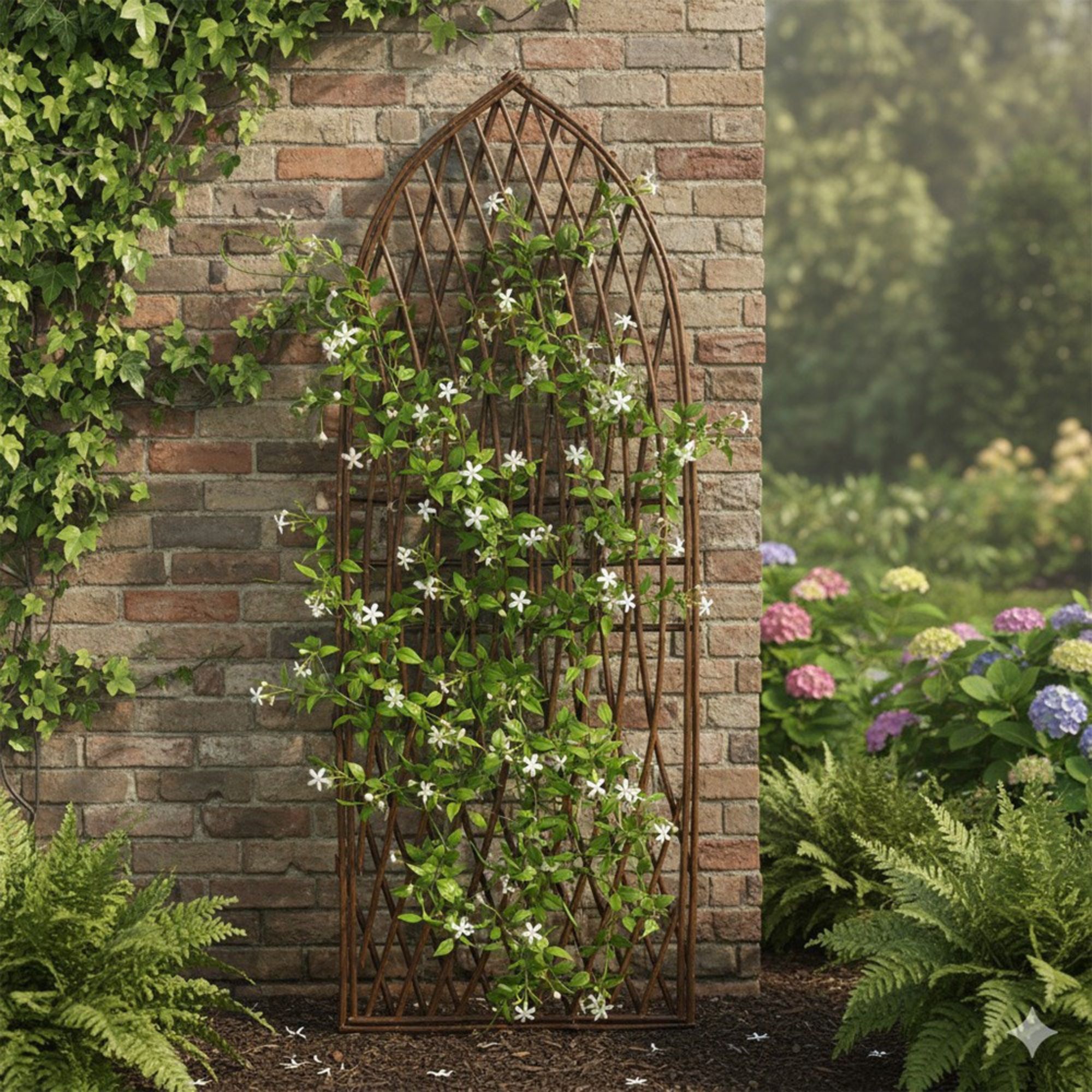 plant support on wall