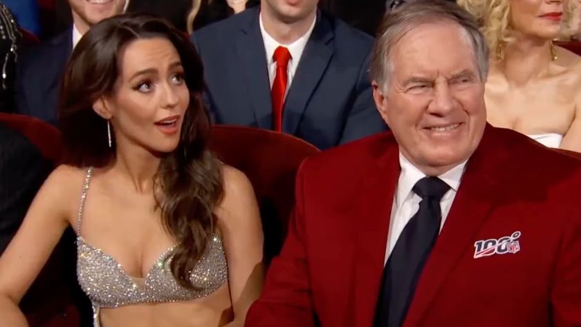 Jordon Hudson and Bill Belichick at the NFL Honors