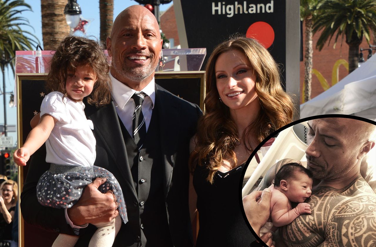 dwayne johnson lauren hashian daughters