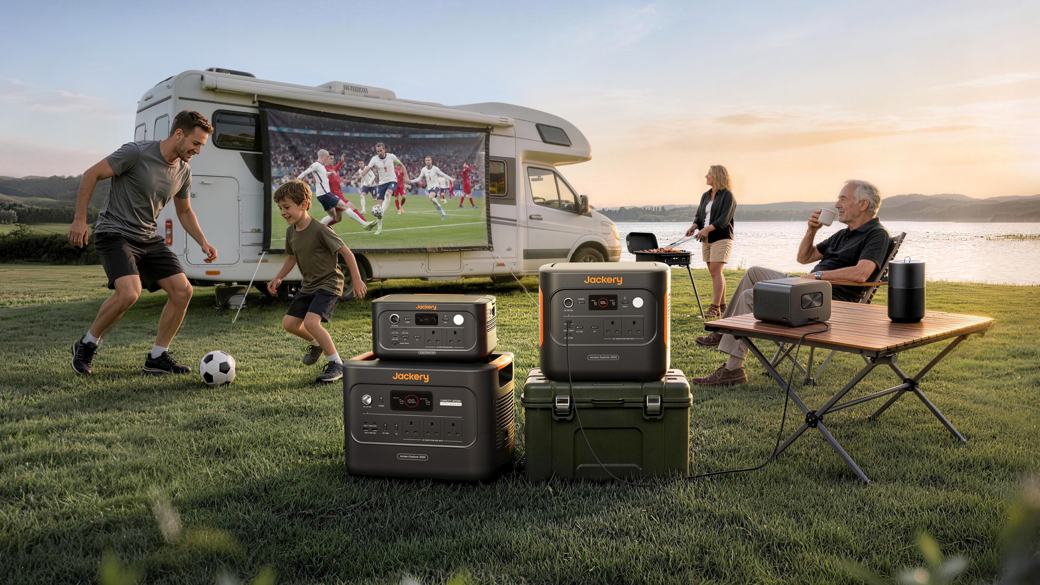 Promotional image of a Jackery portable power station
