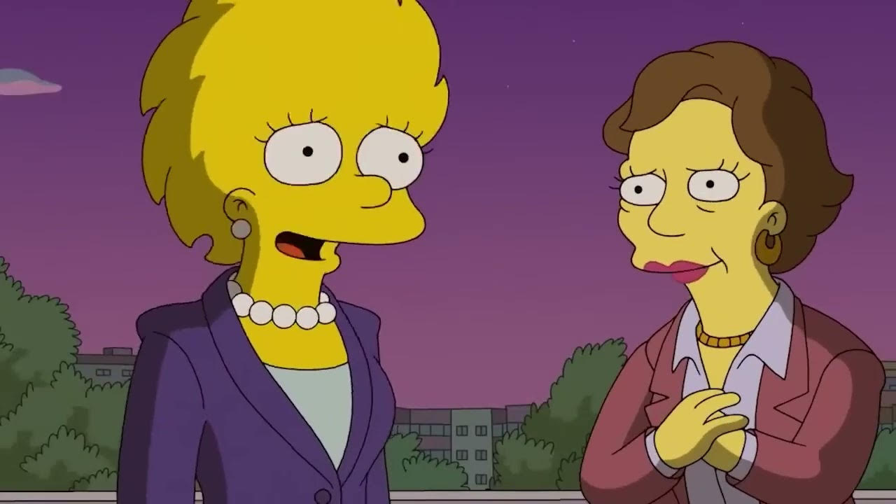 Lisa as the President on The Simpsons