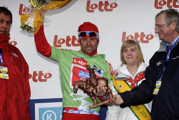 Luca Paolini also claimed the points classification lead.