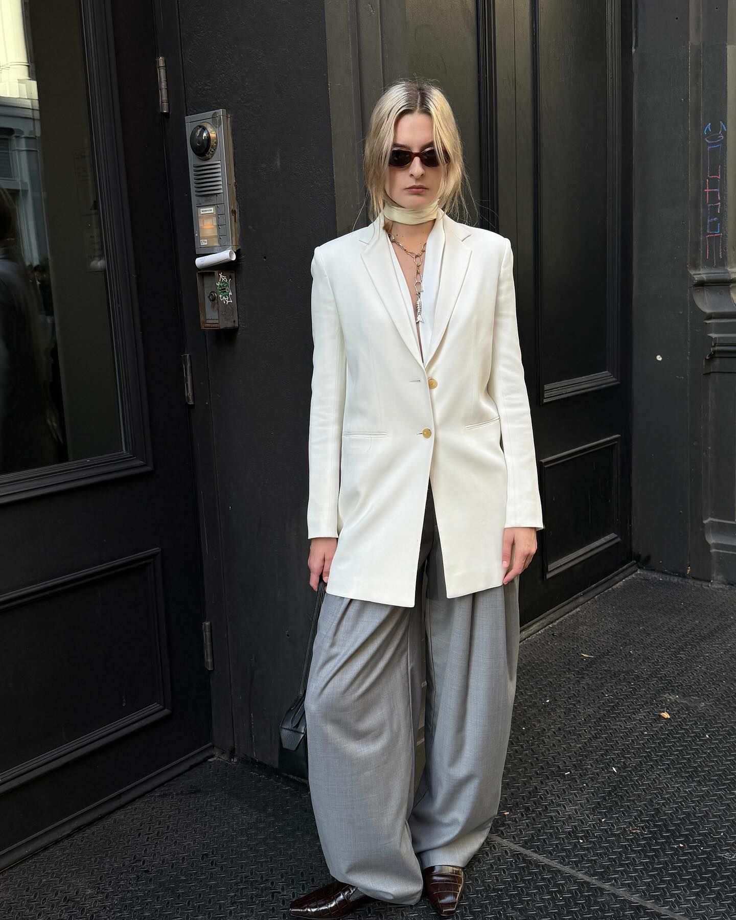 Grey Trouser In Ink