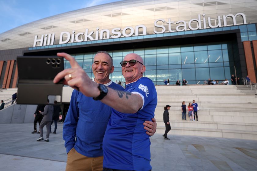 Everton fans appear to be receptive of their new home at the Hill Dickinson Stadium