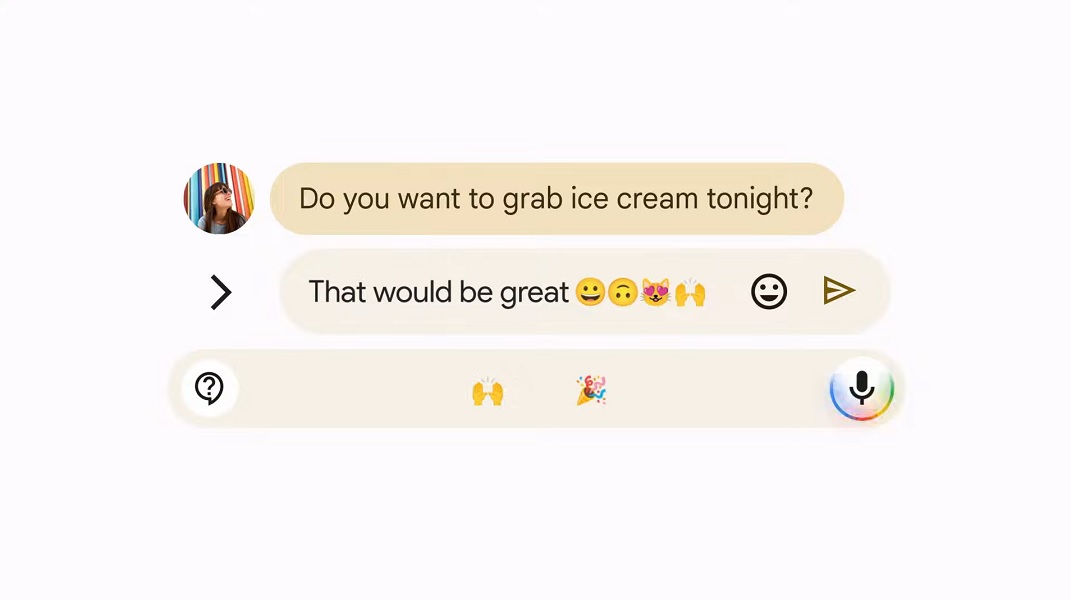 Google's update coming for voice Assistant typing.