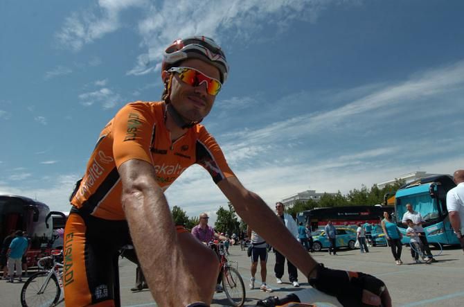 Samuel Sanchez at the start