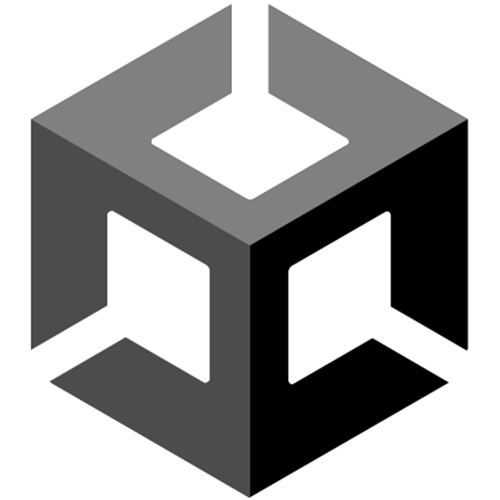 The logo of Unity, one of the best game development software programs