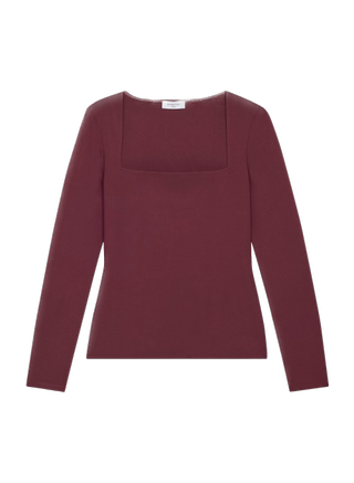 Babaton Calla Ponte Longsleeve Top (Was $88)