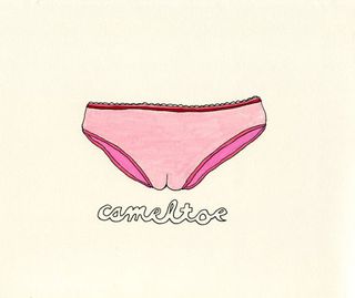 Drawing of a pink panty