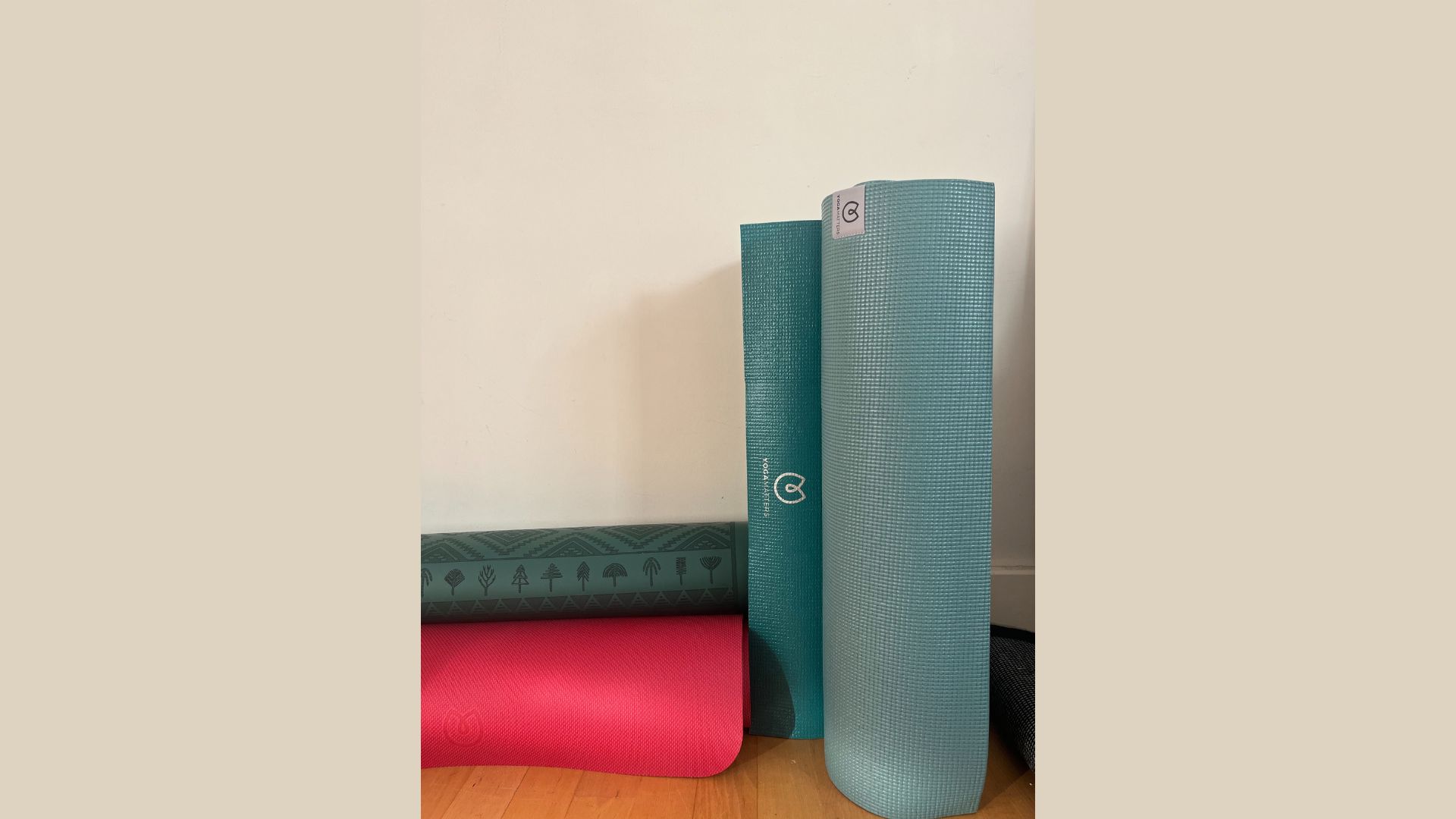 A photograph of a selection of the best thick yoga mats, tried and tested by the health team