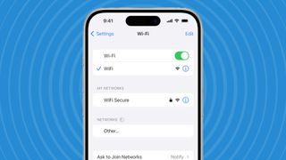 iPhone Wi-Fi interface