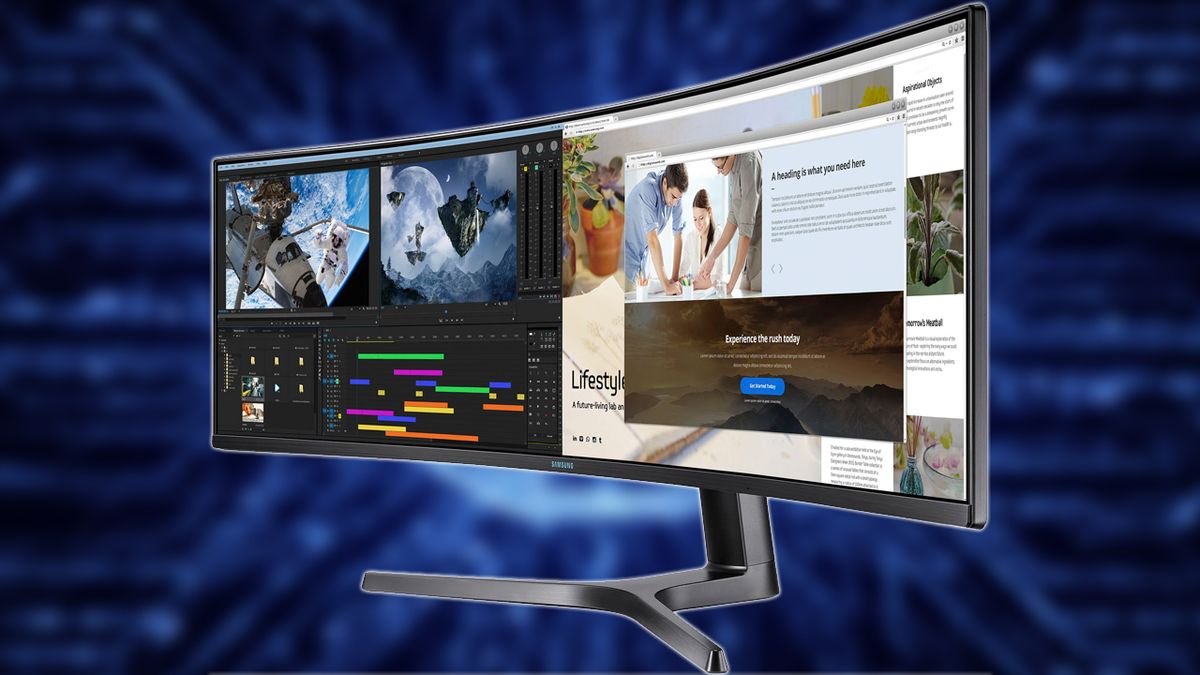 Samsung 49-inch curved monitor