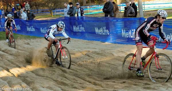 Josh Dillon (RGM Watches-Richard Sachs) leading a group through the sand pit.