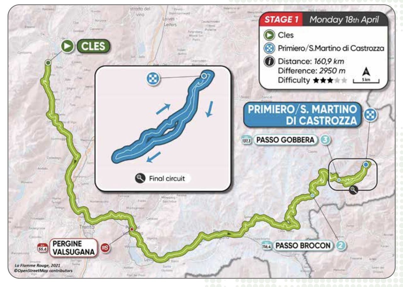 Stage 1 route map