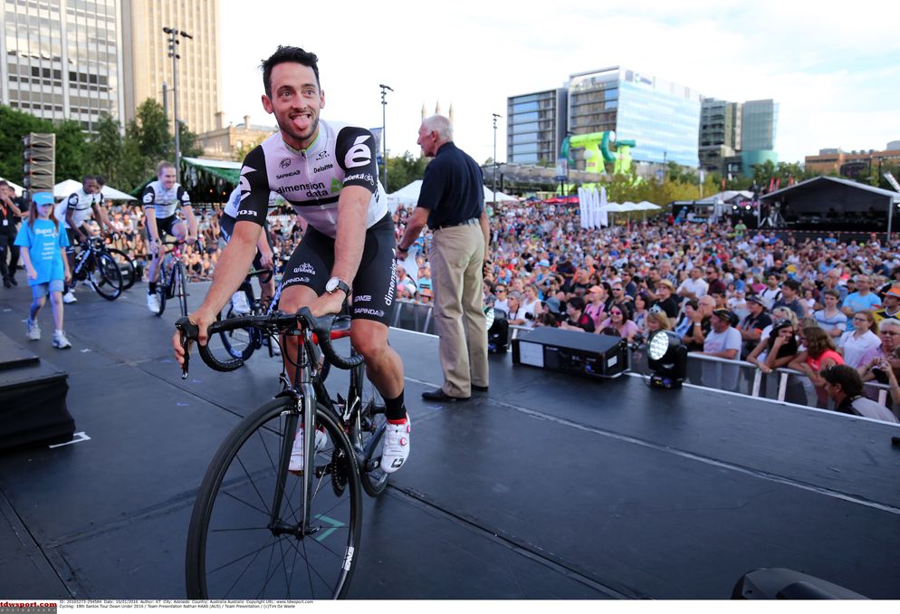 Nathan Haas makes it on stage