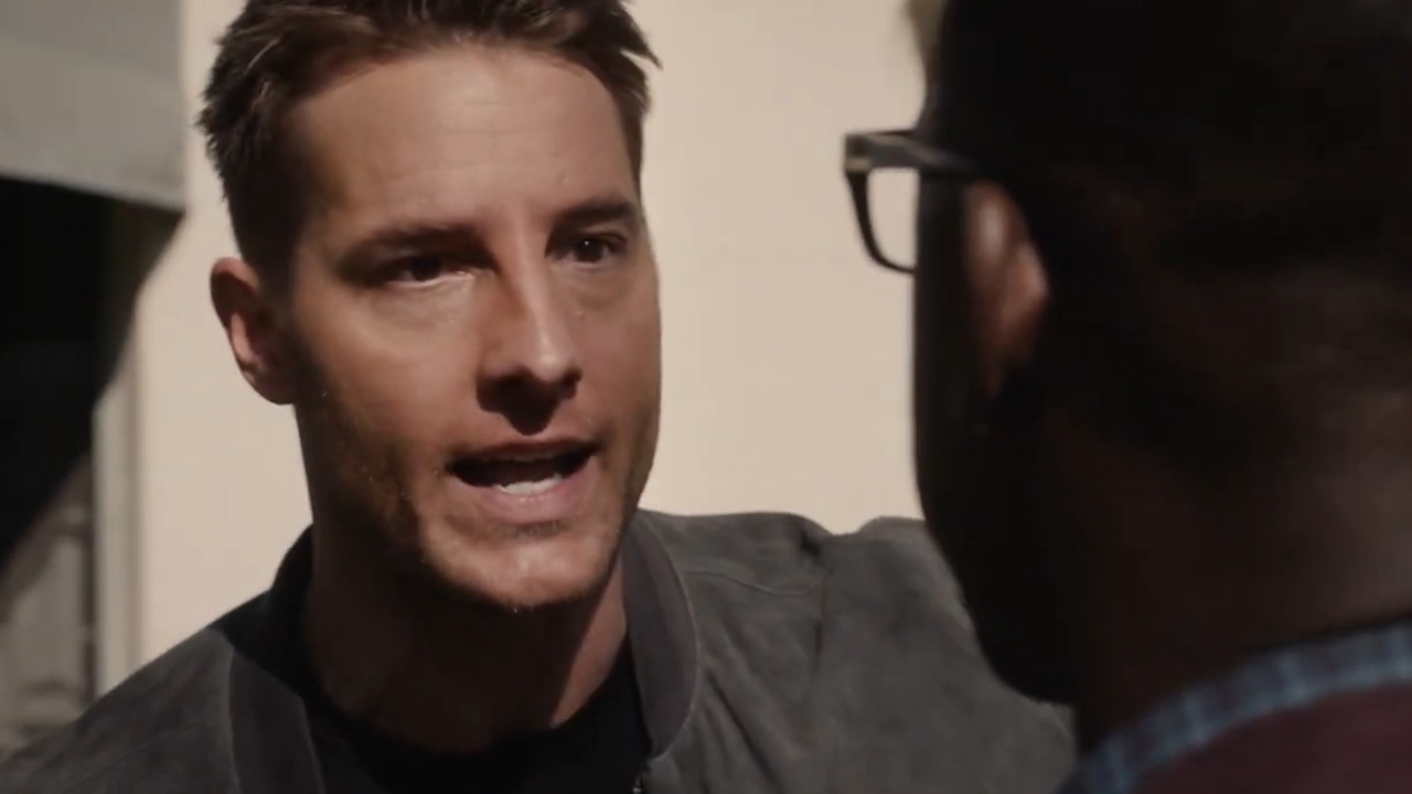 Kevin Pearson (Justlin Hartley) yells at Randall (Sterling K. Brown) in the This Is Us Season 4 finale.