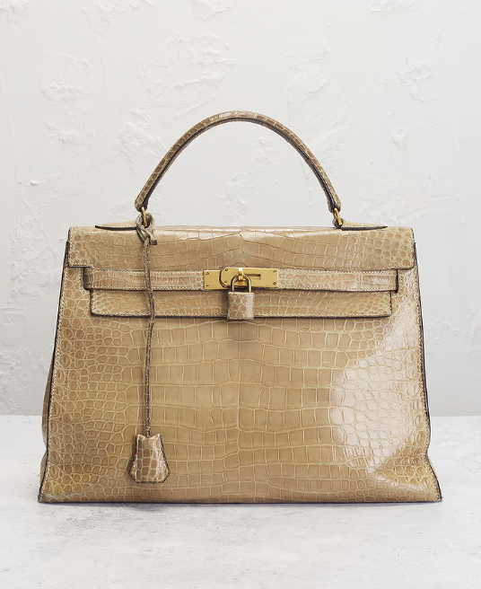 Herm&amp;egrave;s, X Dani Levi Hermes Crocodile Kelly Sellier 32 Handbag