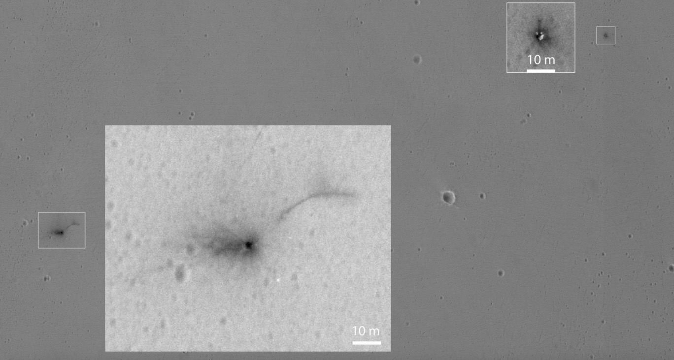 ExoMars Lander&#039;s Crash Site: Zoomed-in MRO View