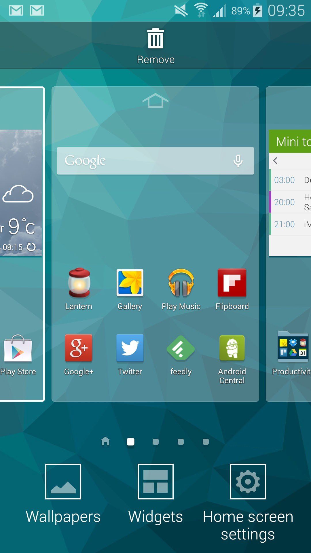 Samsung Galaxy S5 launcher edit