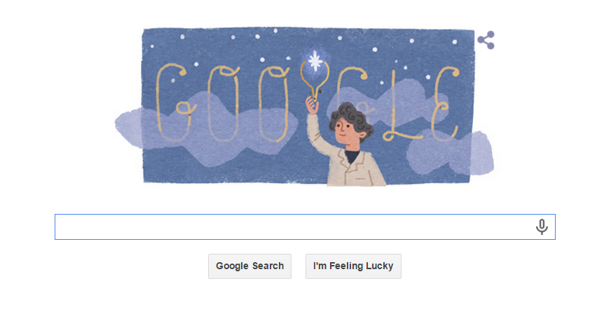 Google Doodle for Annie Jump Cannon&#039;s 151st Birthday