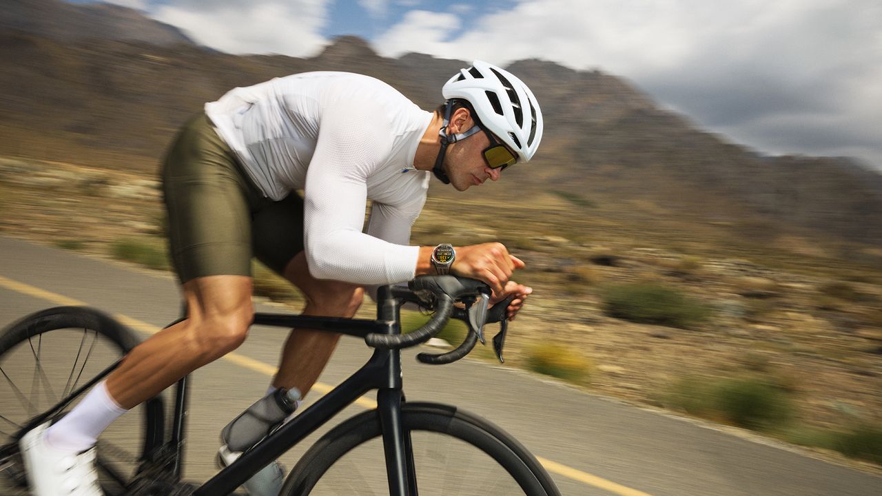 Huawei Watch GT 6 Pro worn by rider